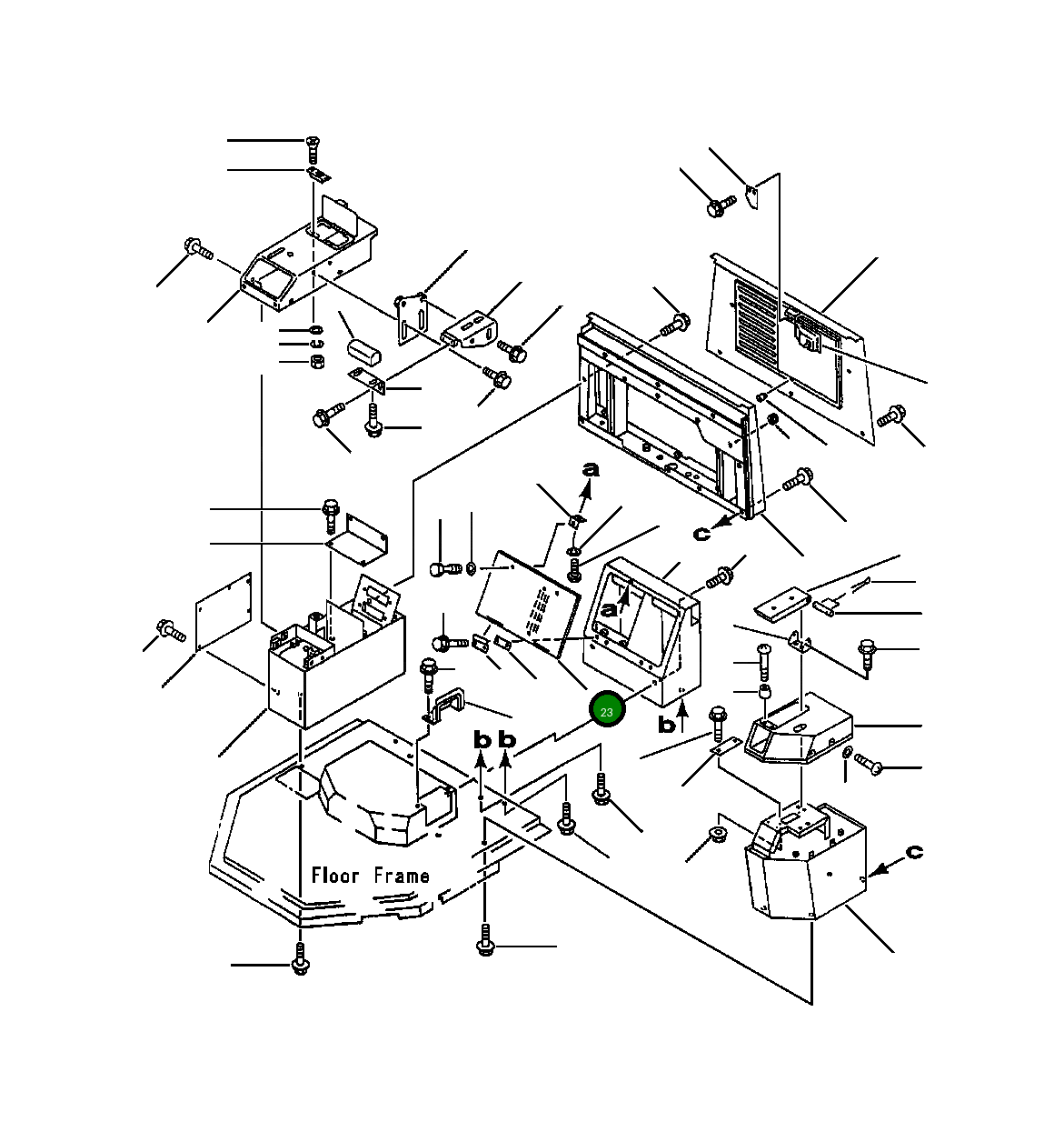 Крышка 421-T43-1390 Komatsu