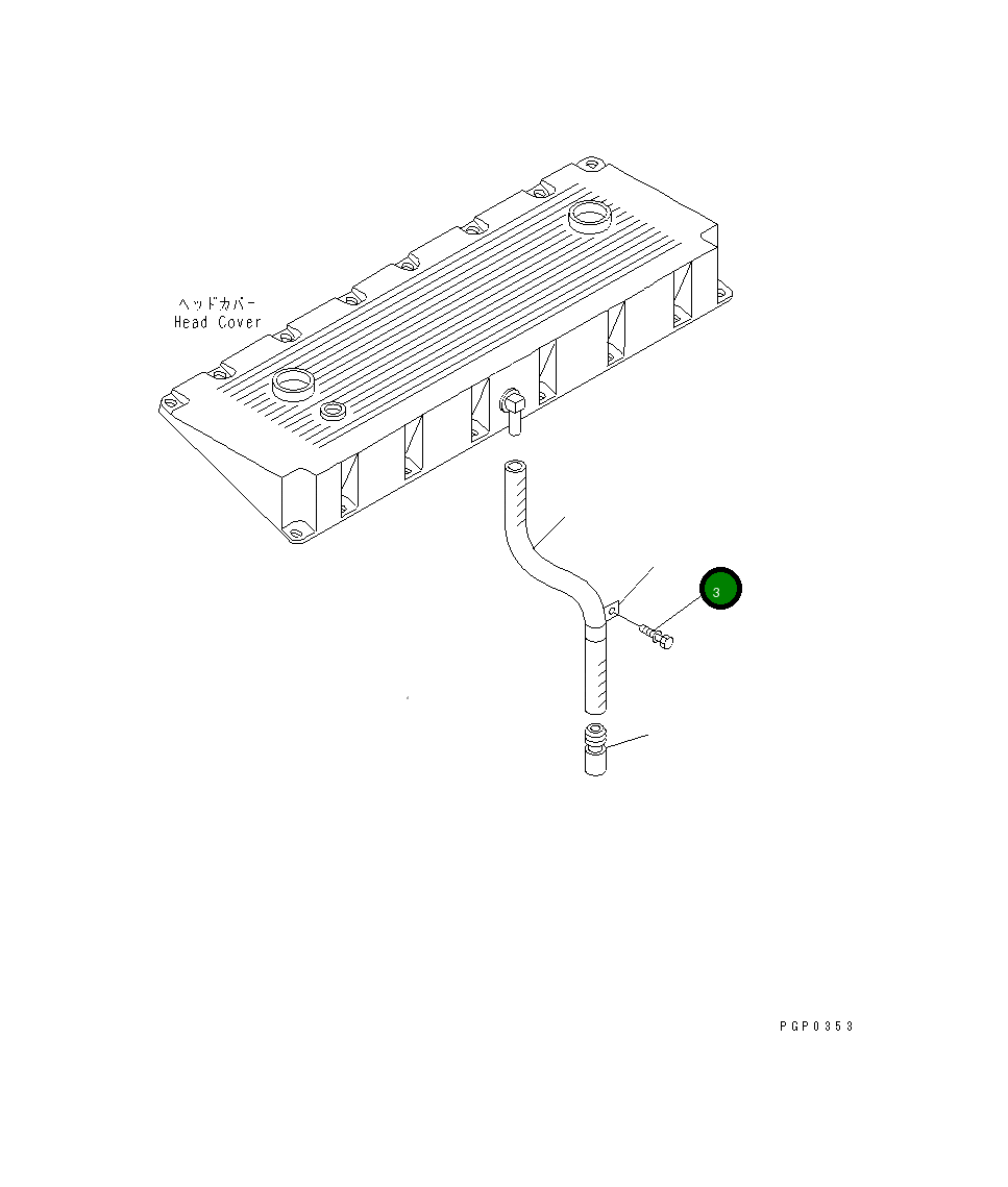 Болт CU3818060 Komatsu