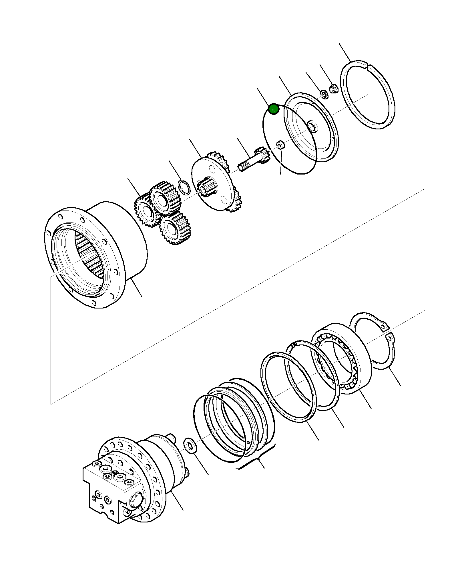 Кольцо уплотнительное (O-Ring) 843200581  Komatsu