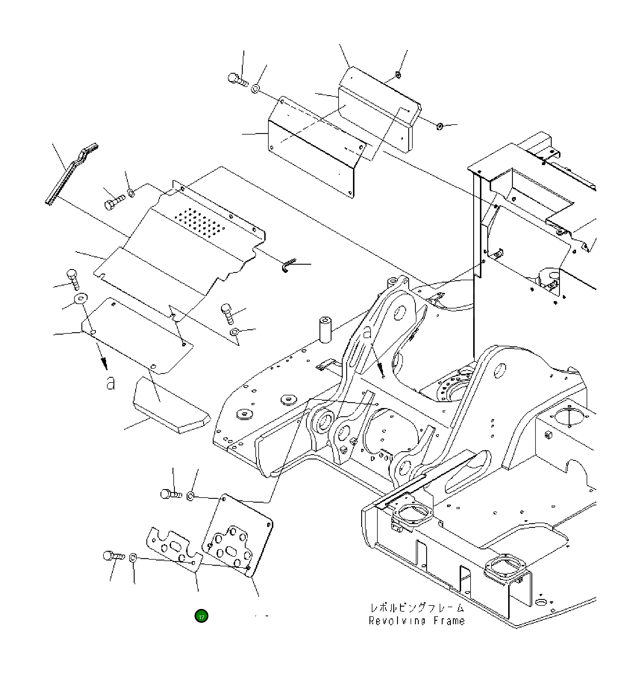 Крышка 22B-54-22270 Komatsu