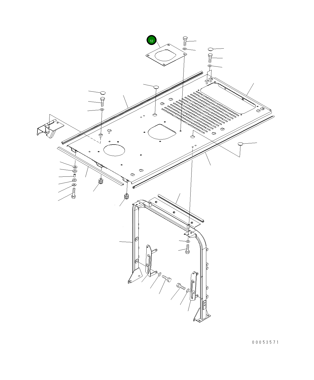 Крышка 421-54-42690 Komatsu