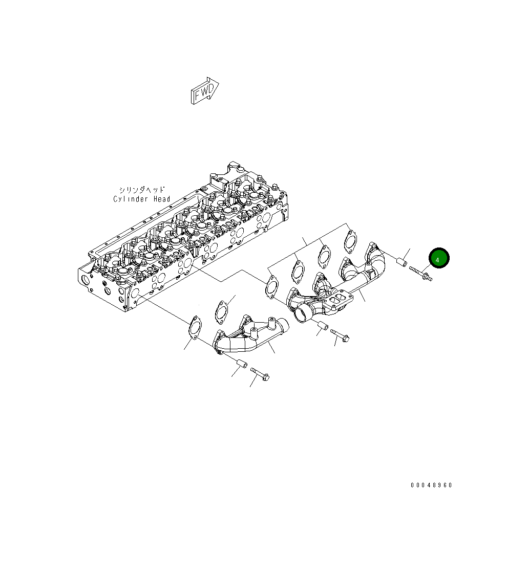 Болт 6745-11-5170 Komatsu