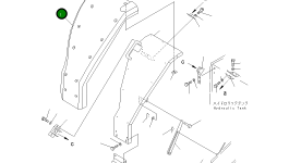 Крышка 21U-54-21640 Komatsu