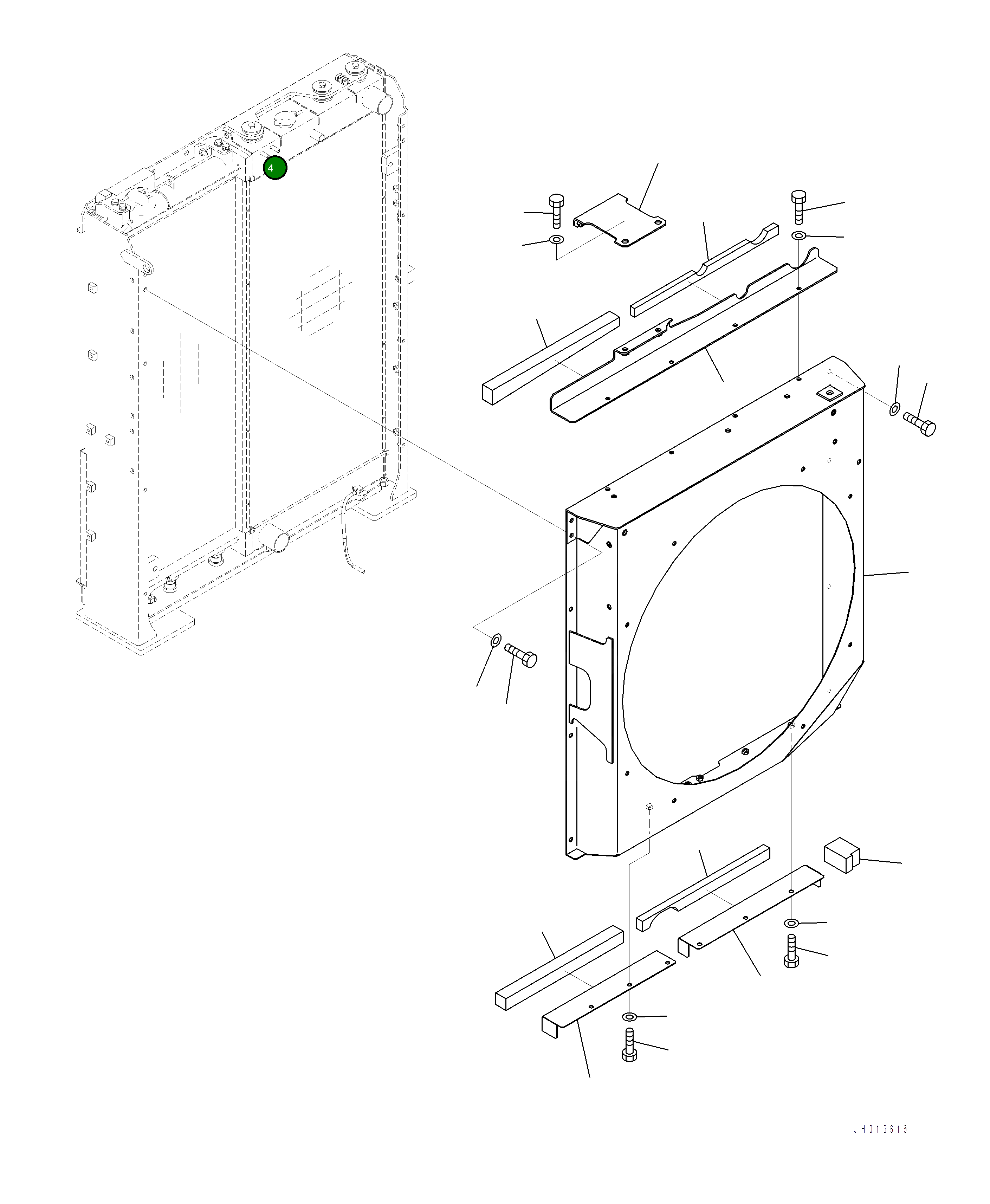 Крышка 2A7-03-12210  Komatsu