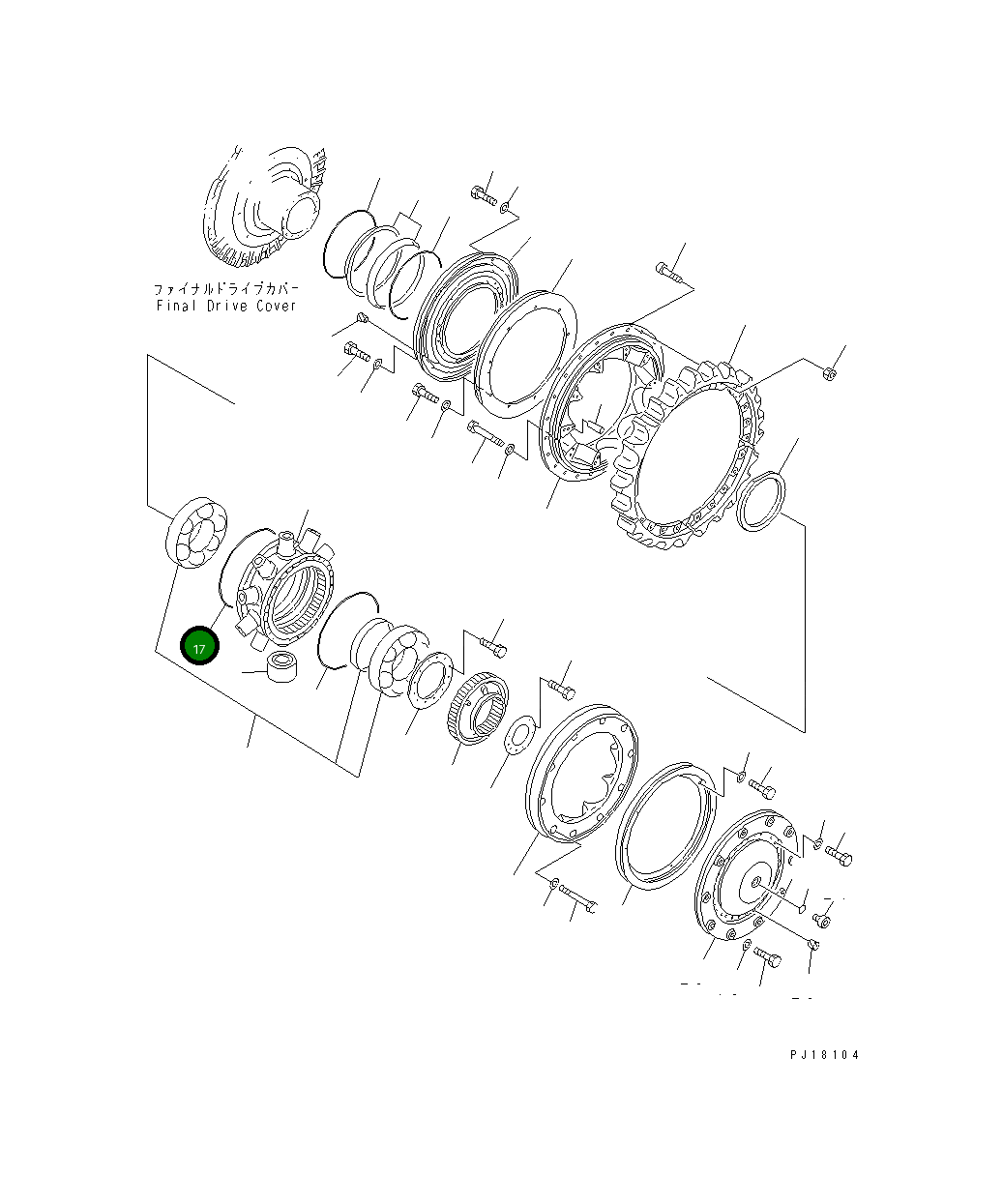 Кольцо уплотнительное (O-Ring) 07000-15440 Komatsu