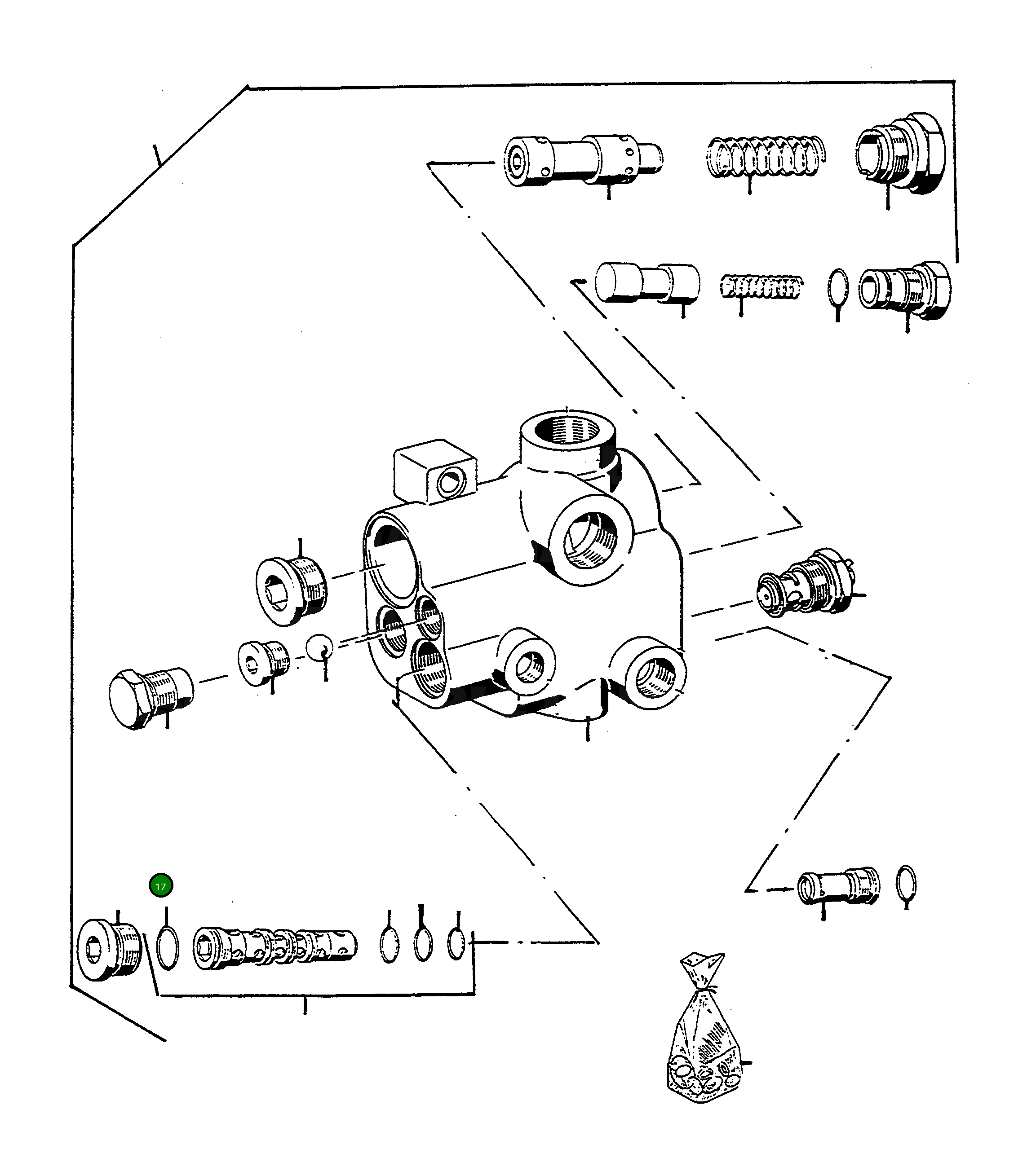 Кольцо уплотнительное (O-Ring) 4910164M1  Komatsu