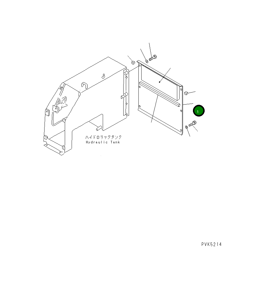 Крышка 103-B62-2450  Komatsu