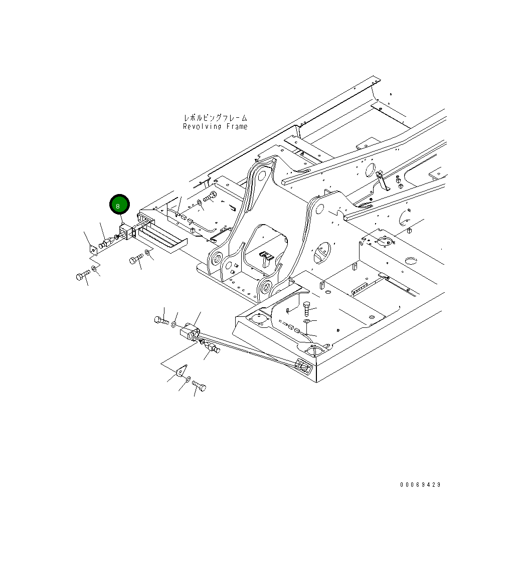 Крышка 207-06-75451 Komatsu