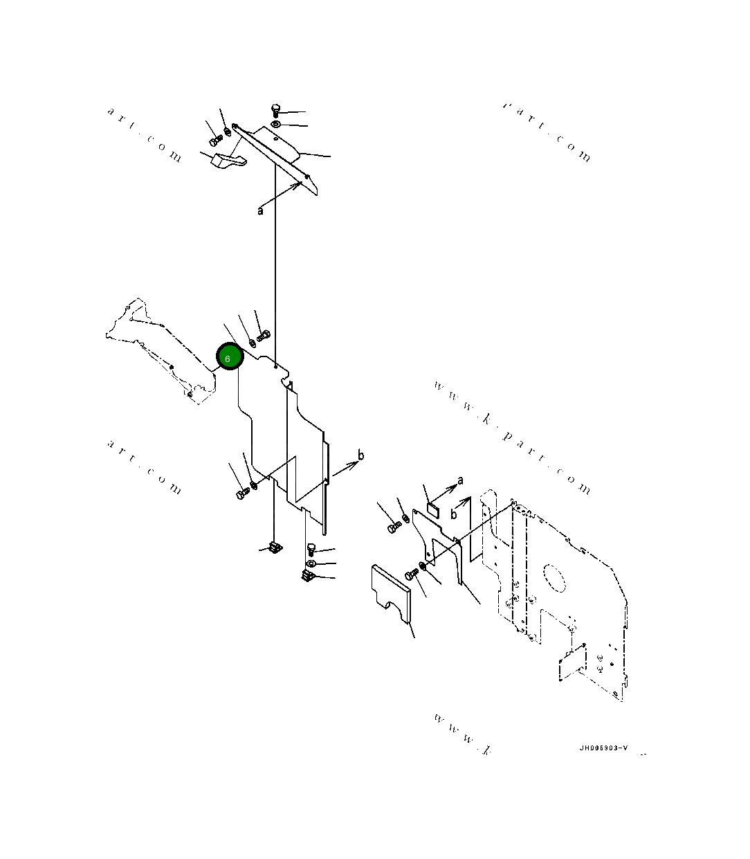 Крышка 20Y-54-79640  Komatsu