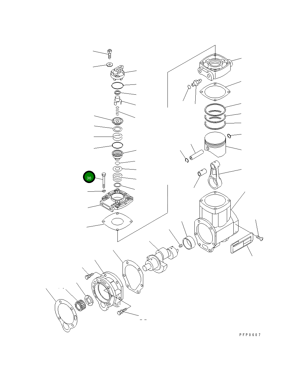Болт CU3558761 Komatsu