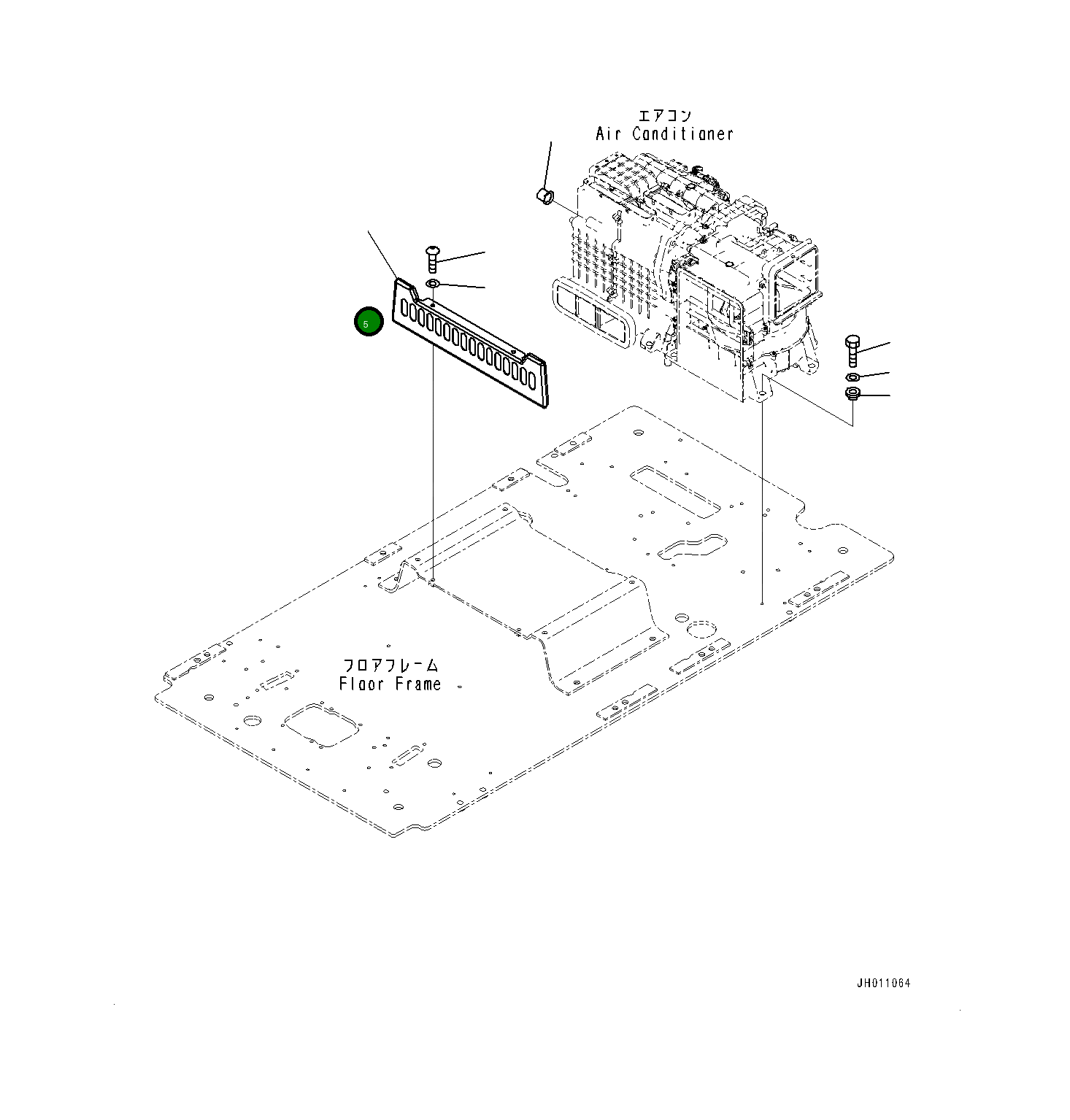 Крышка 20Y4341240 Komatsu