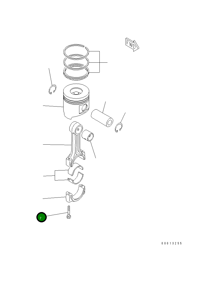 Болт YM129900-23200 Komatsu