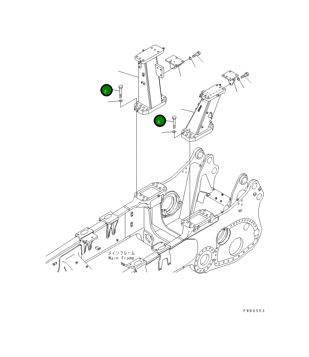 Болт 01011-83640 Komatsu