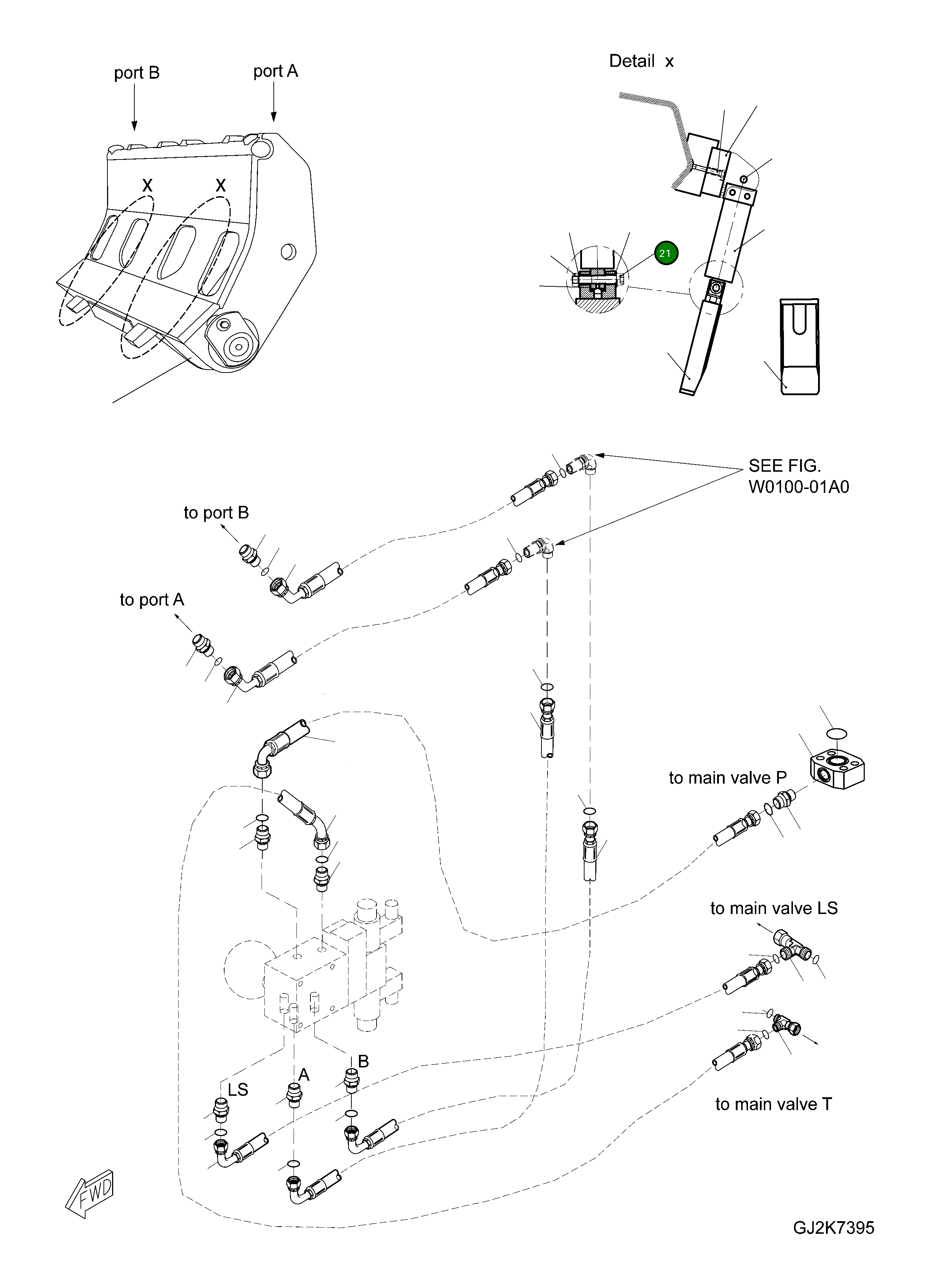 Болт 425-54-H0P05 Komatsu