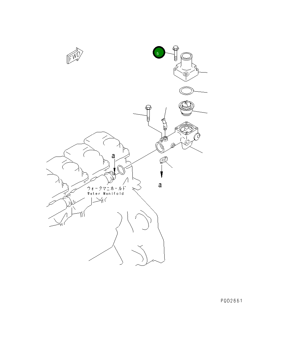 Болт 6150-81-9180  Komatsu
