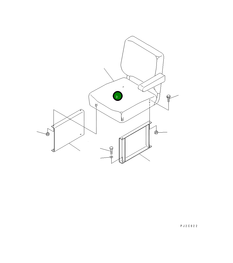 Крышка 201-54-61670 Komatsu