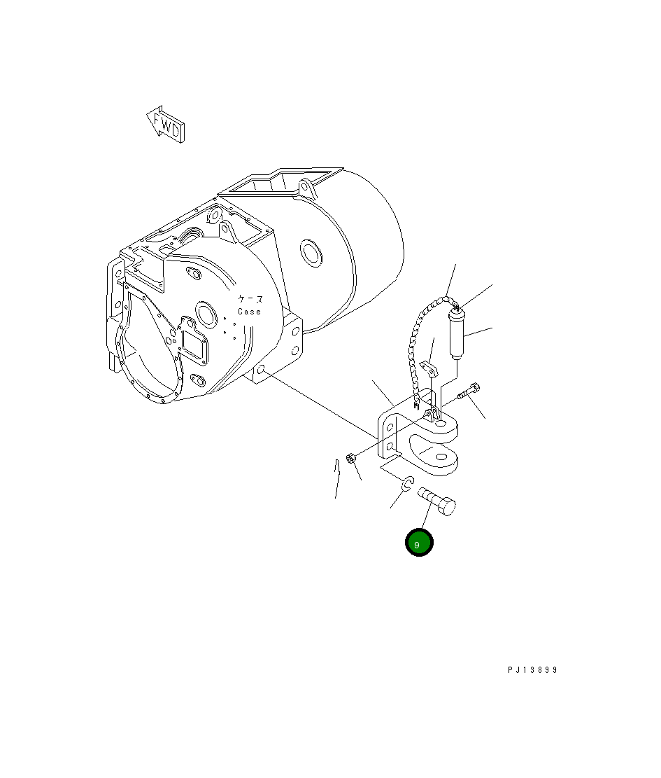 Болт 01010-63380 Komatsu