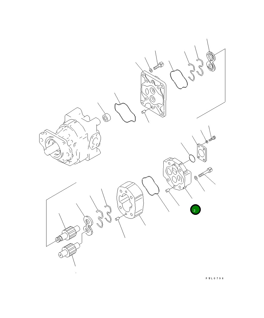 Крышка 705-18-03140 Komatsu
