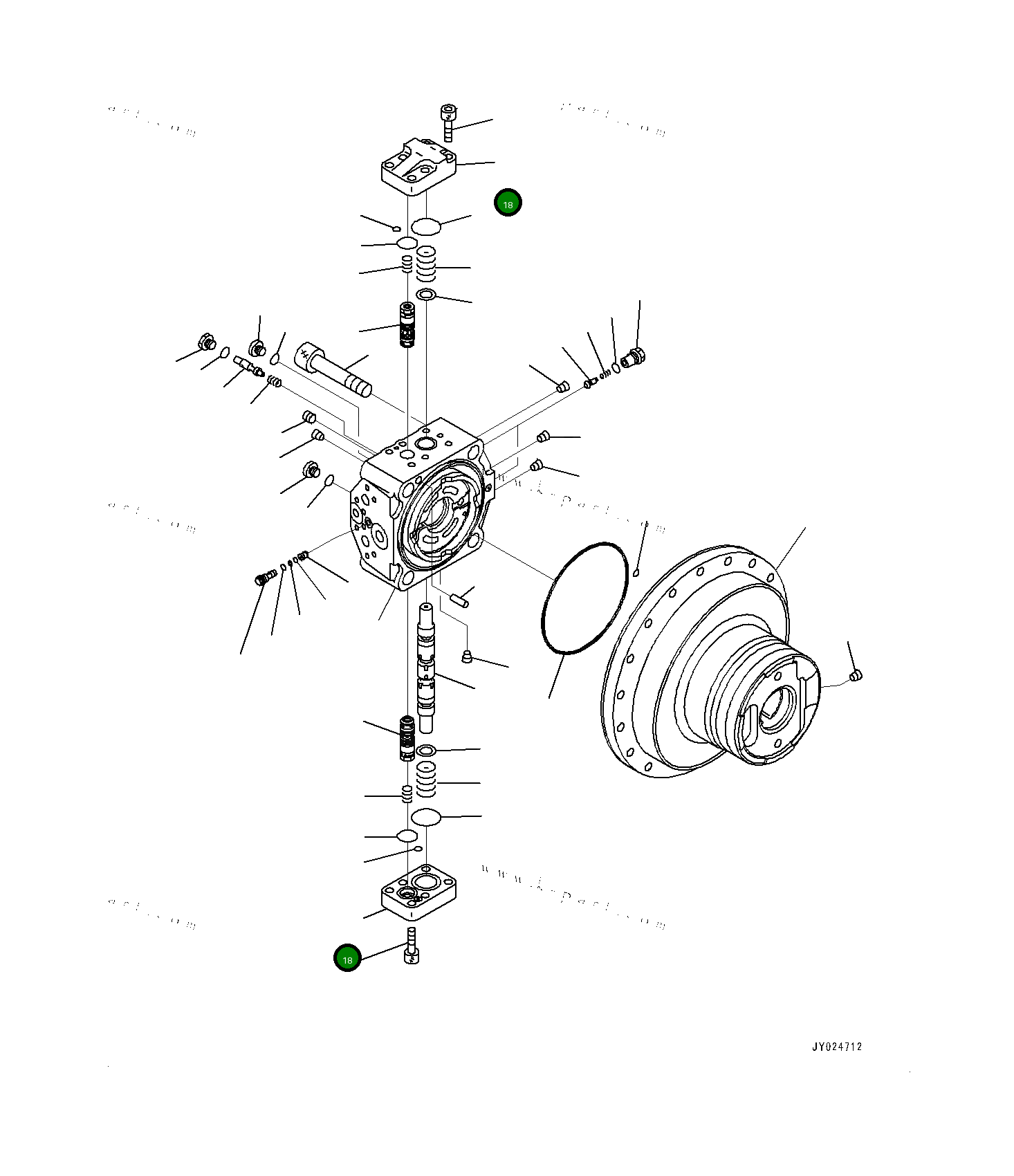 Крышка 7088F36320  Komatsu