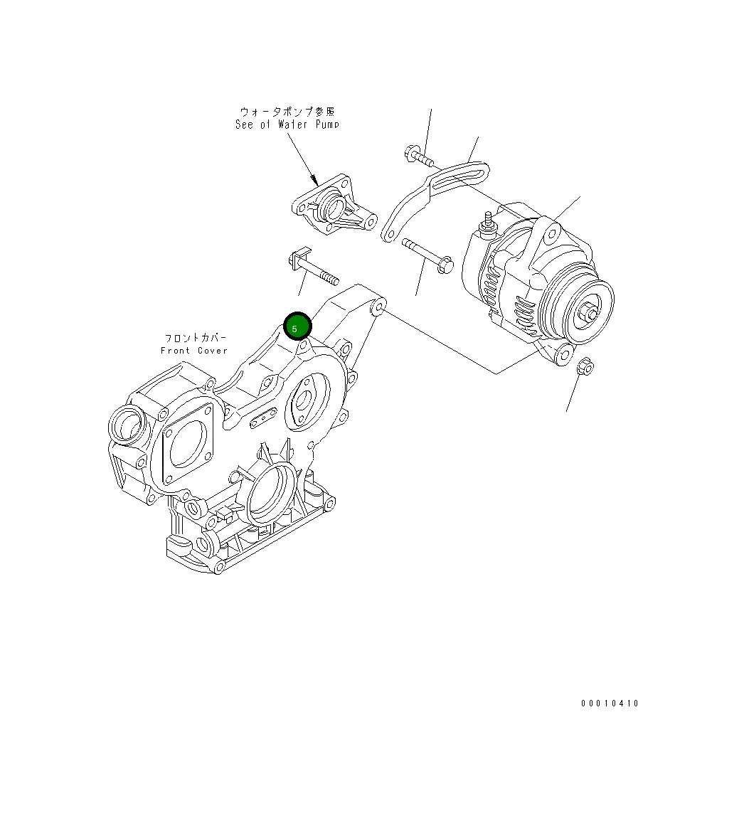 Болт 456-875 Komatsu