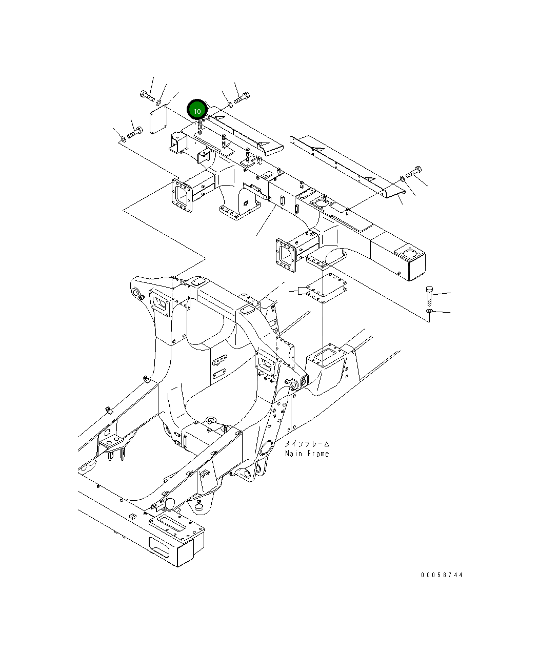 Крышка 569-54-89370 Komatsu