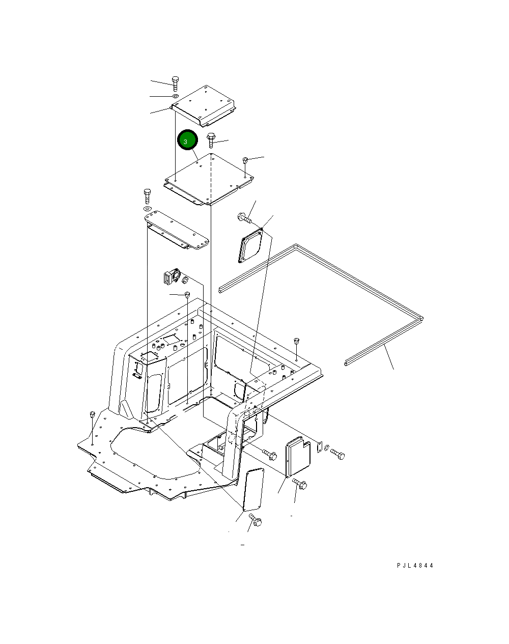 Крышка 195-54-64231 Komatsu