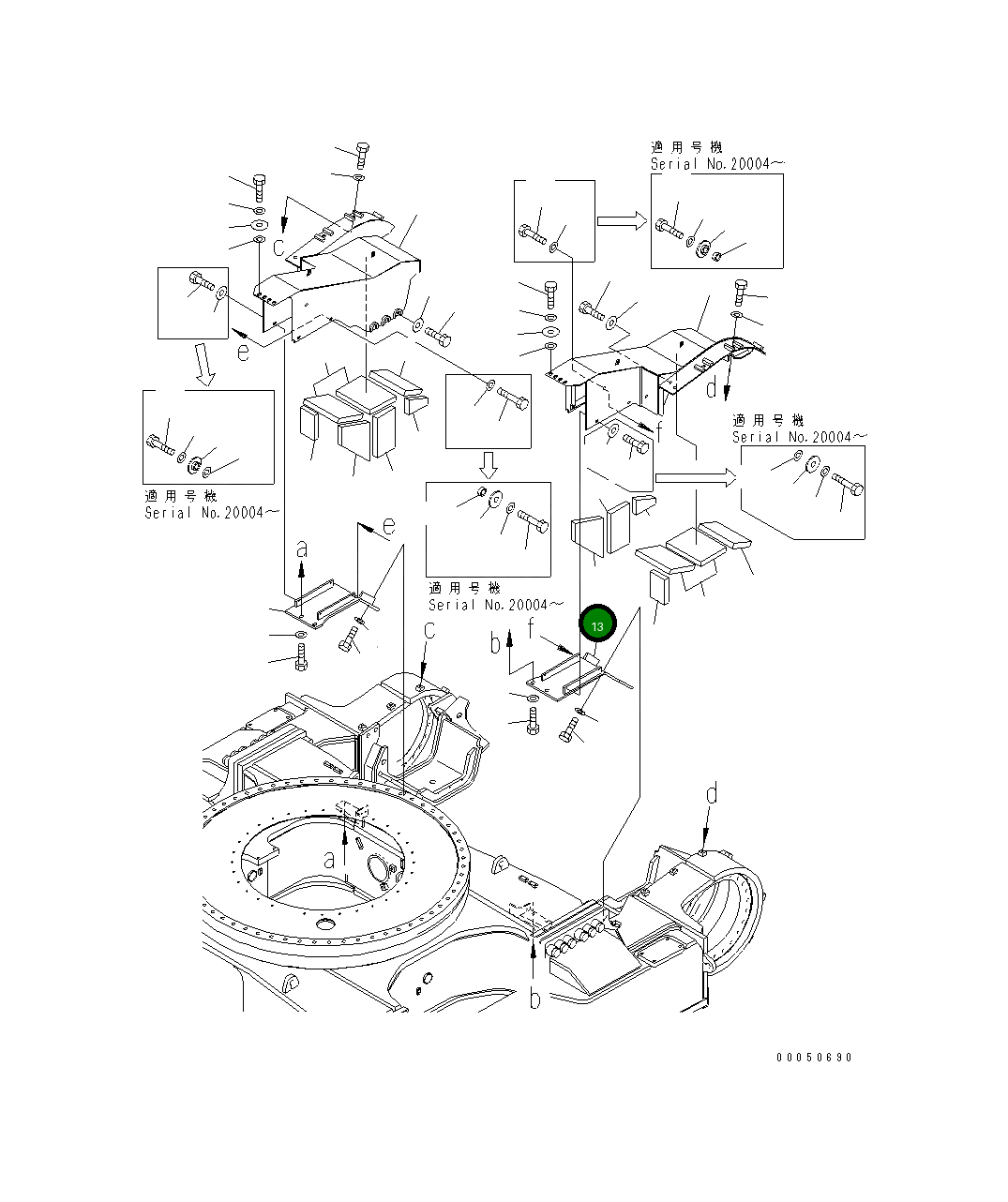 Крышка 21T-30-32172 Komatsu