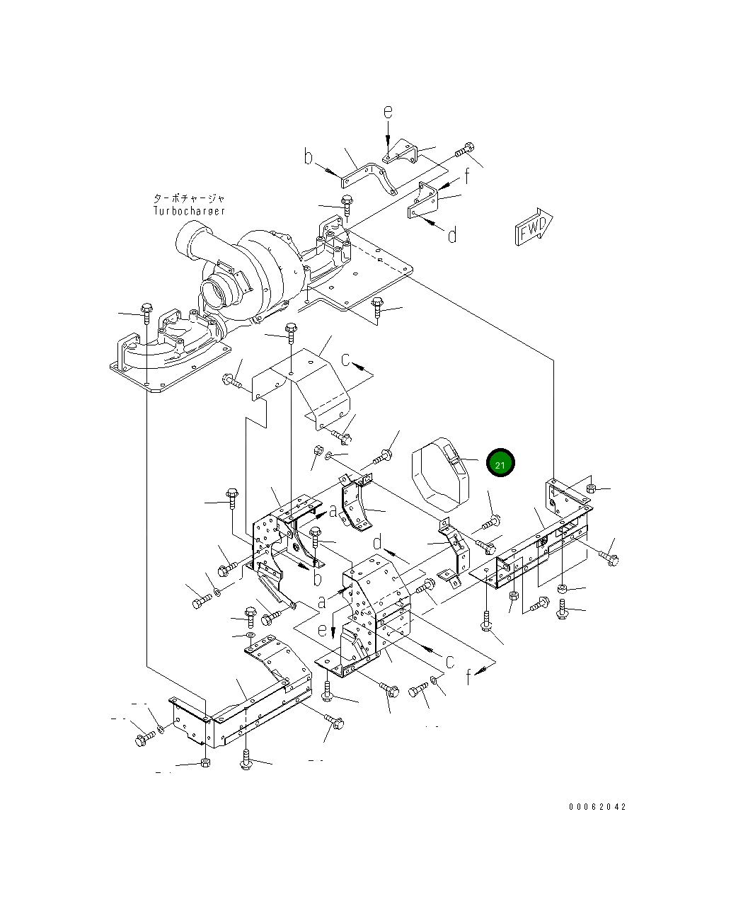Крышка 6218-11-6360 Komatsu