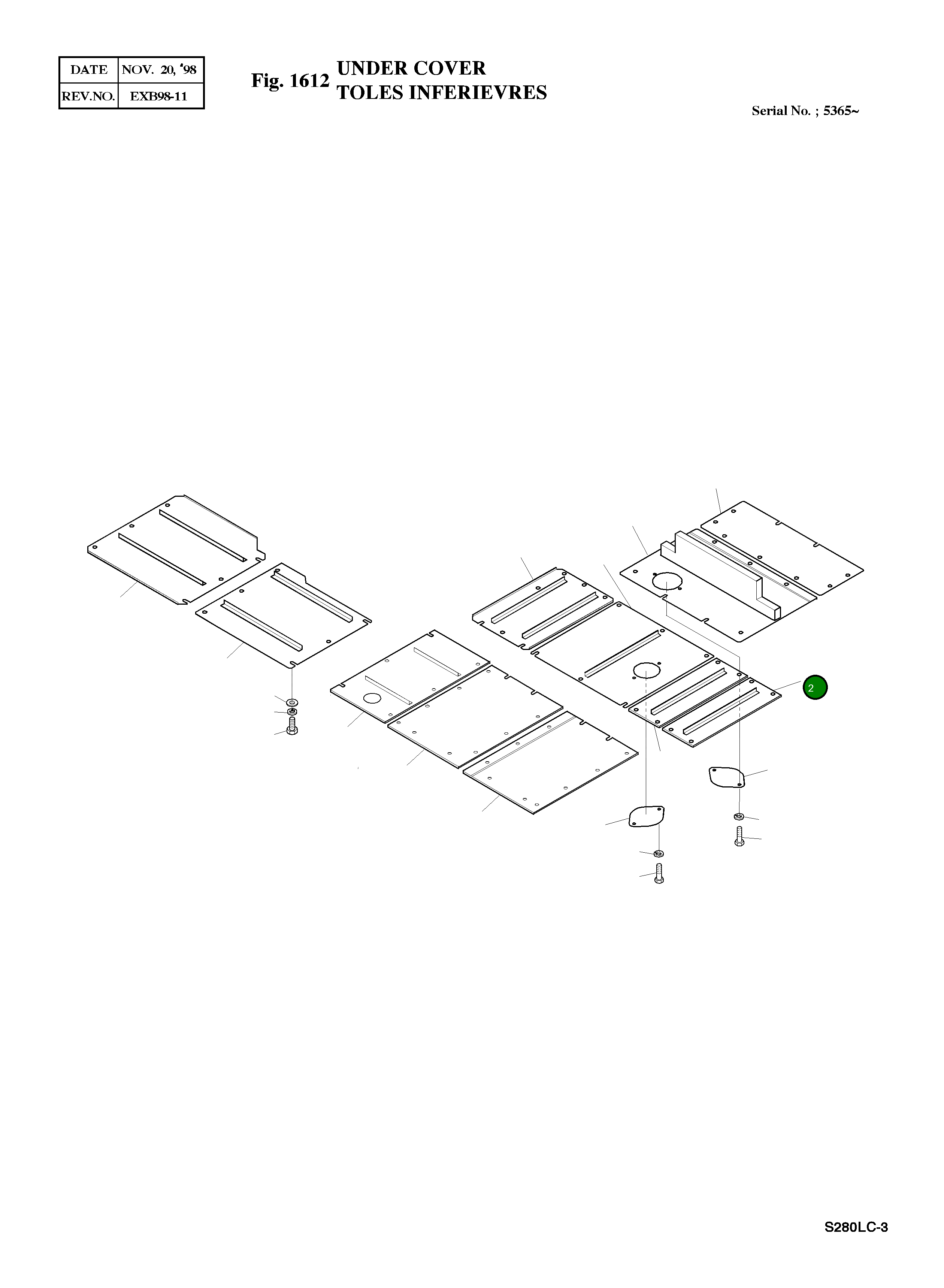 Крышка 2621-3395A Komatsu