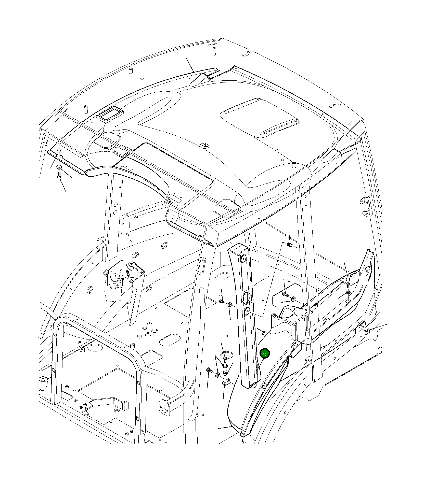 Крышка 42N-54-17770 Komatsu