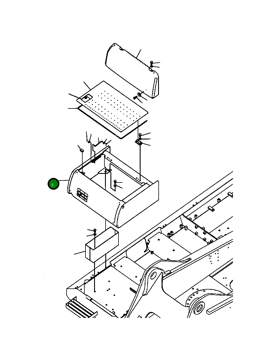 Крышка 207-54-A1830 Komatsu