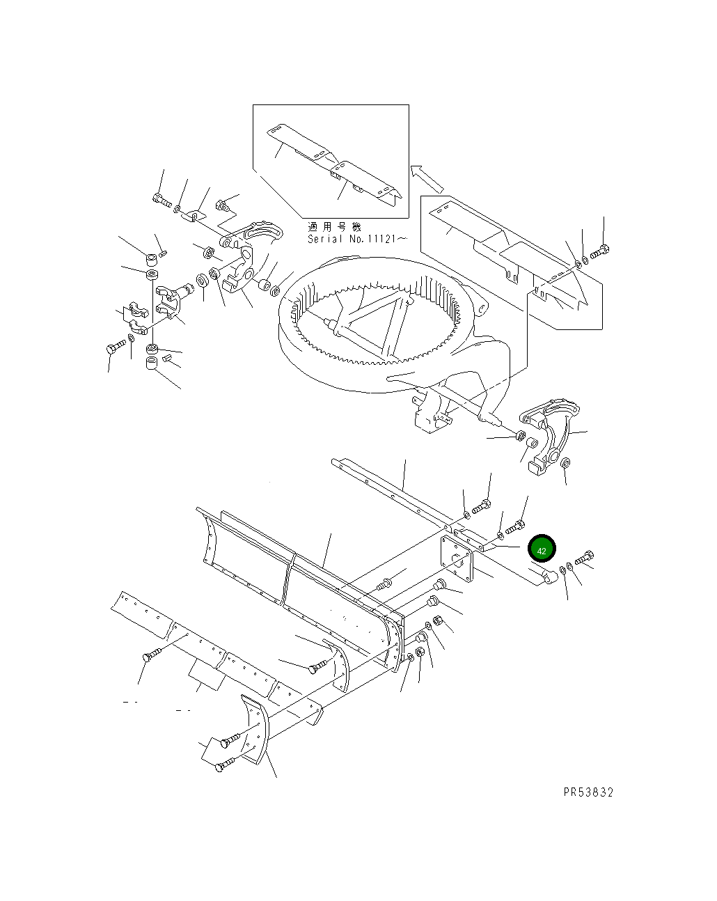 Крышка 234-70-32350 Komatsu