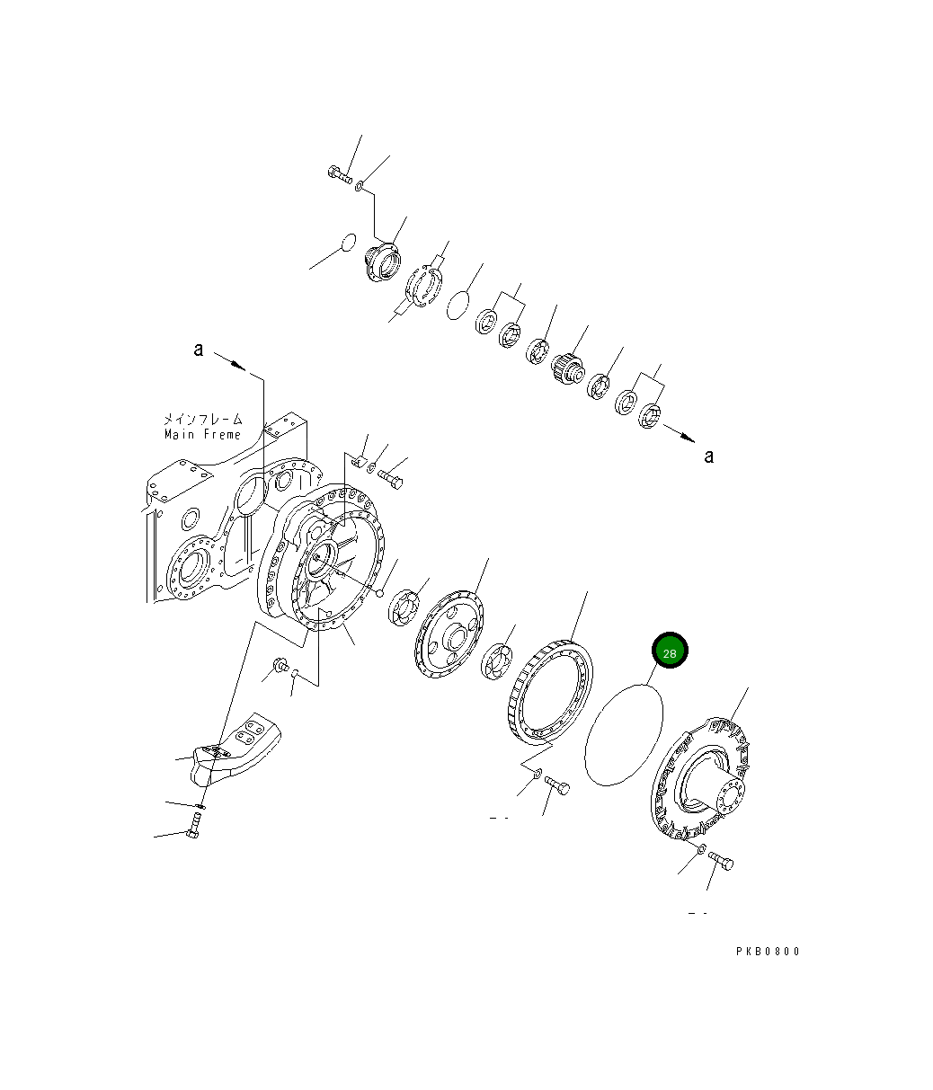 Кольцо уплотнительное (O-Ring) 568-33-11430  Komatsu
