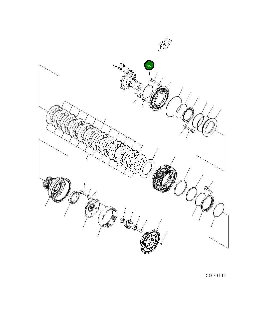 Кольцо уплотнительное (O-Ring) 07000-A5390 Komatsu