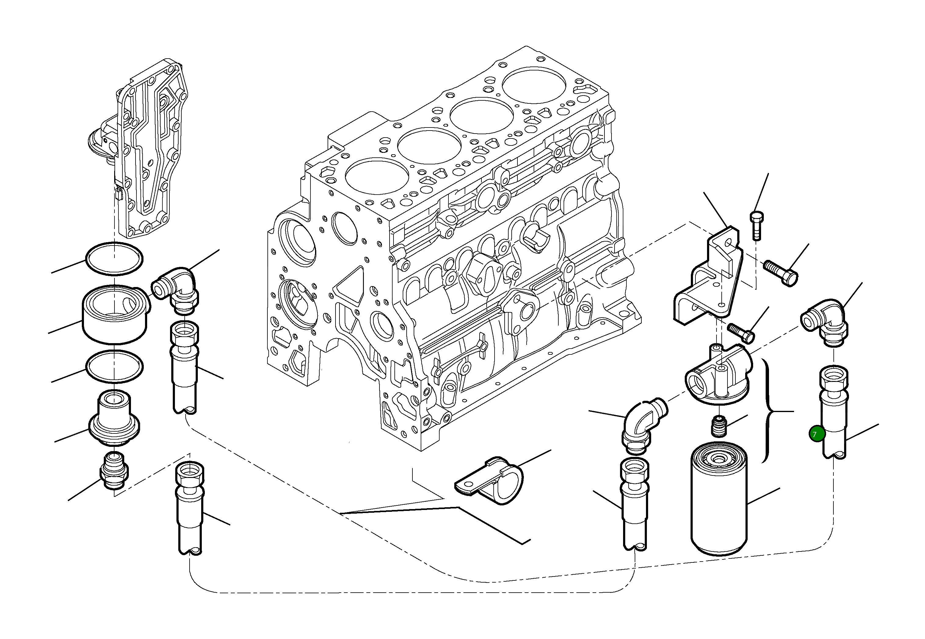 Болт EA16586425  Komatsu