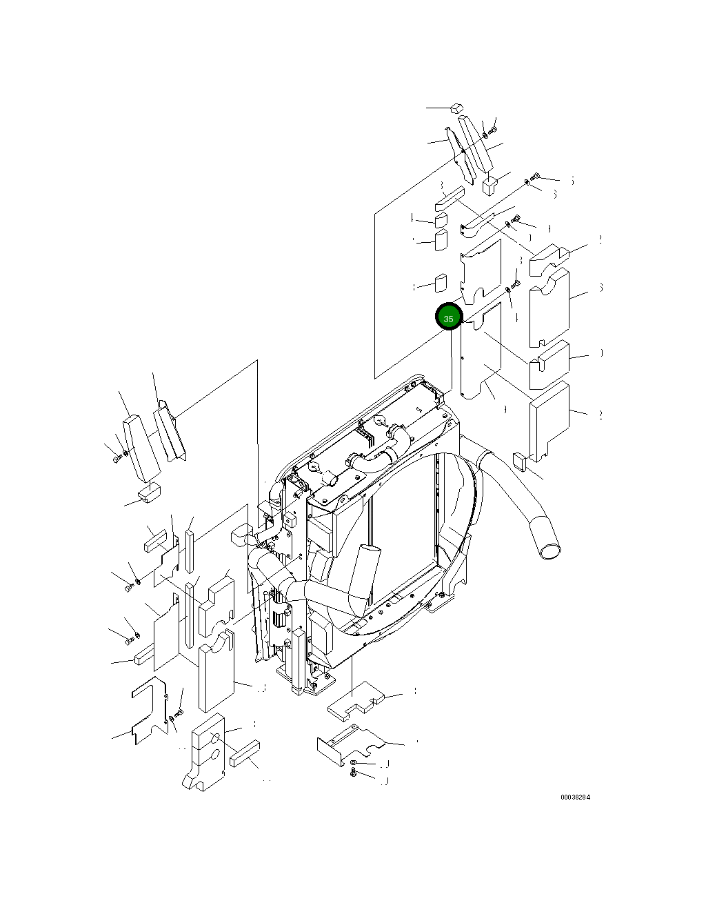 Крышка 21M-03-22820  Komatsu