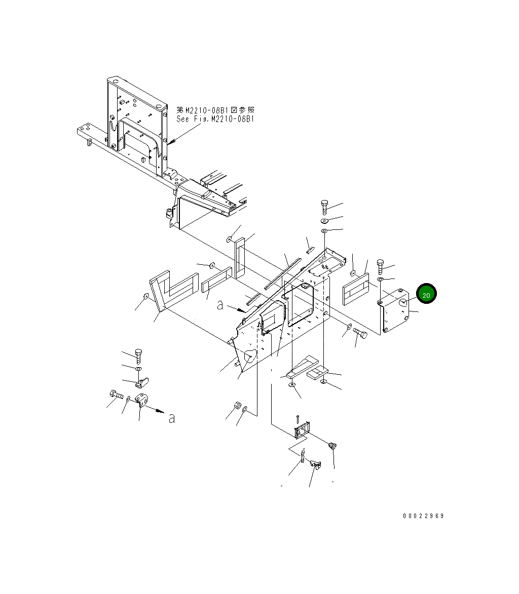 Крышка 124-A26-1910 Komatsu