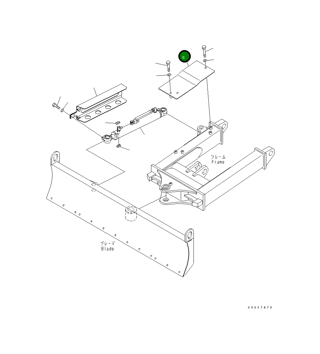 Крышка 22F-910-2750 Komatsu