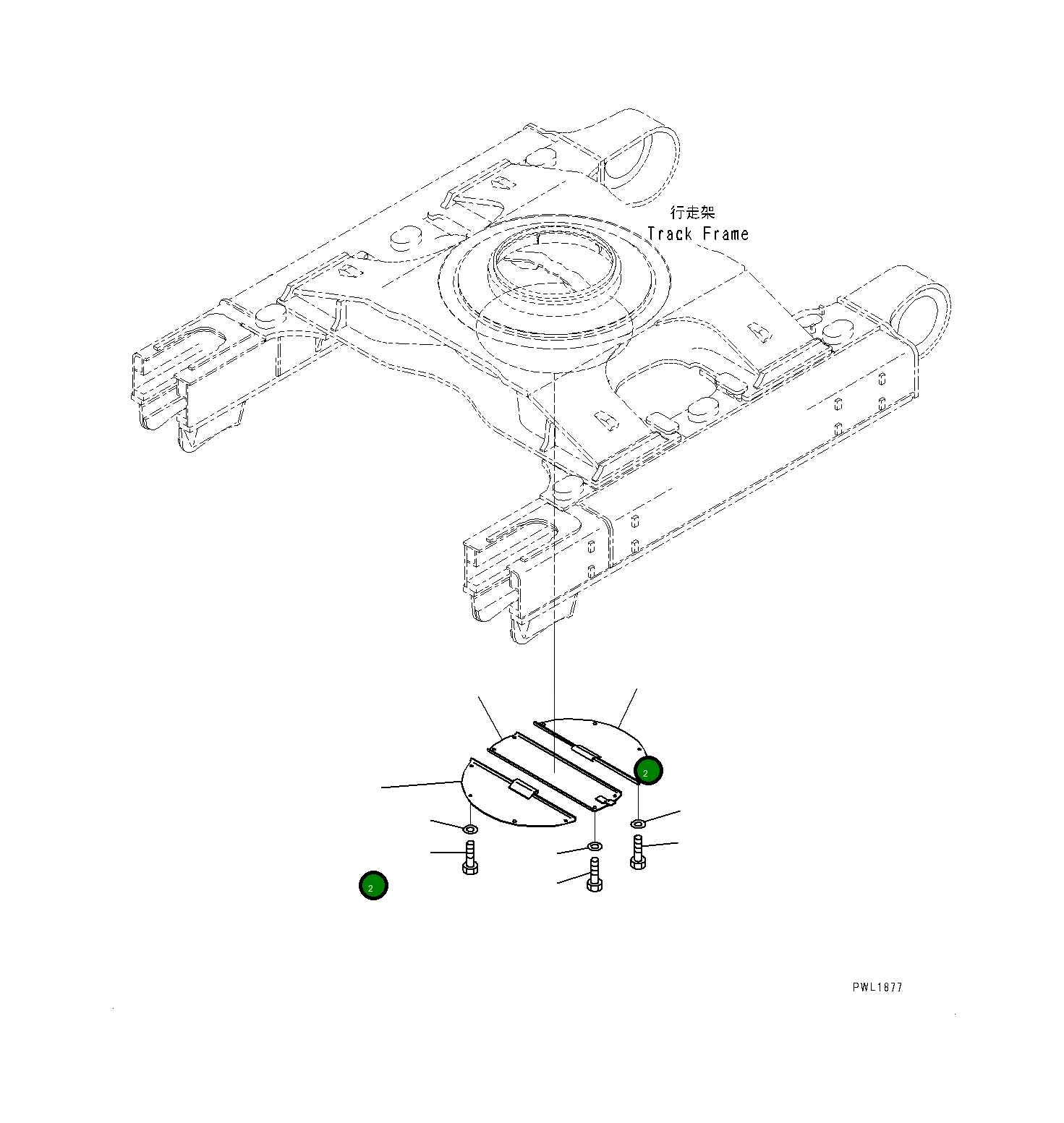 Крышка 21M-30-12420 Komatsu