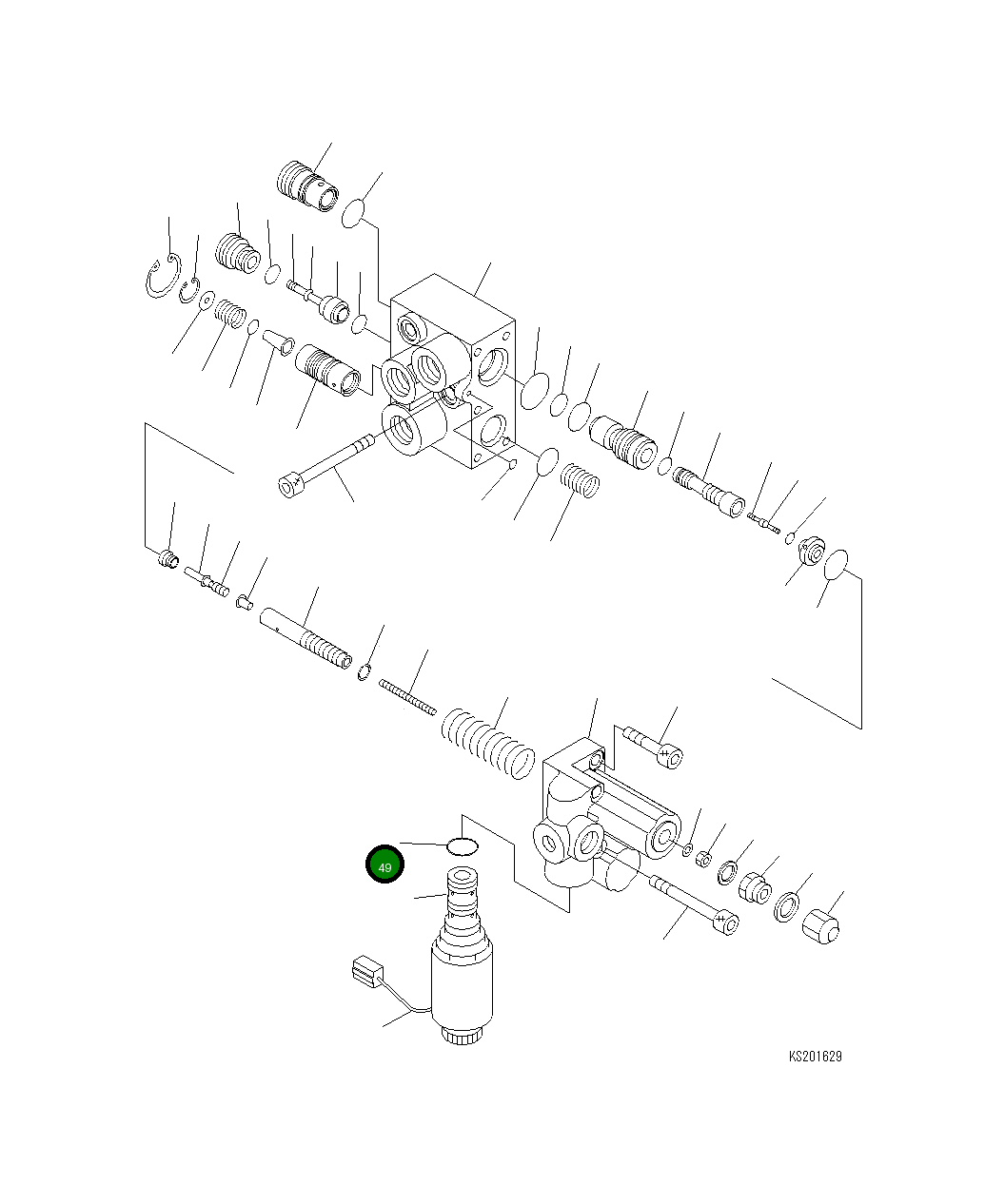 Кольцо уплотнительное (O-Ring) 20E-60-K5780 Komatsu