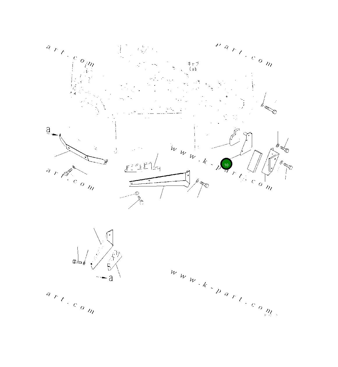 Крышка 418-54-54360 Komatsu