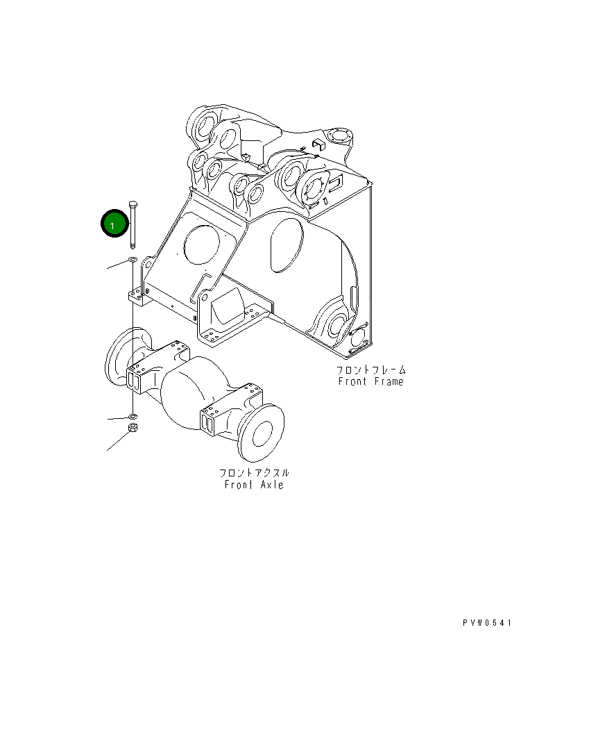 Болт 42C-46-17220 Komatsu