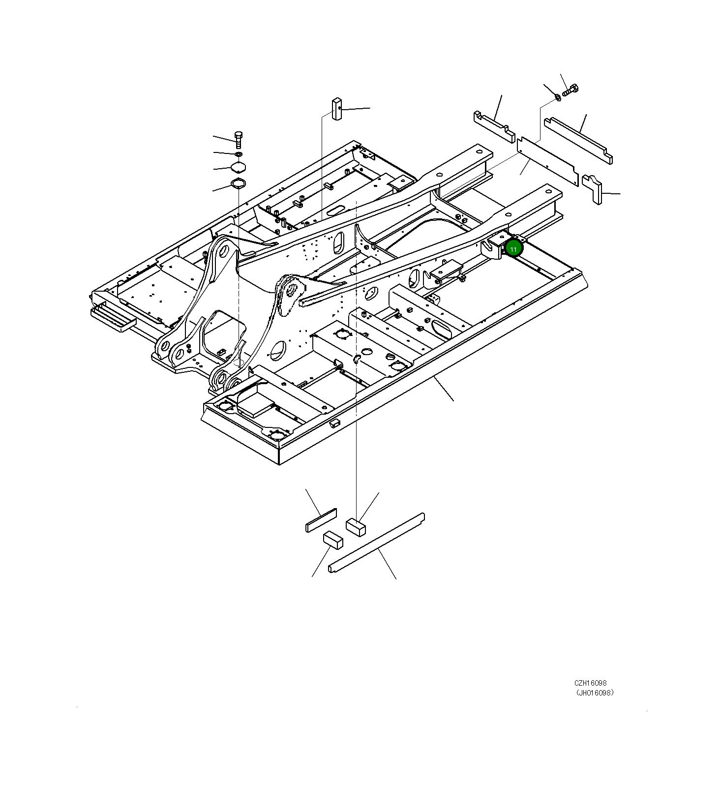 Крышка 208-46-71410 Komatsu