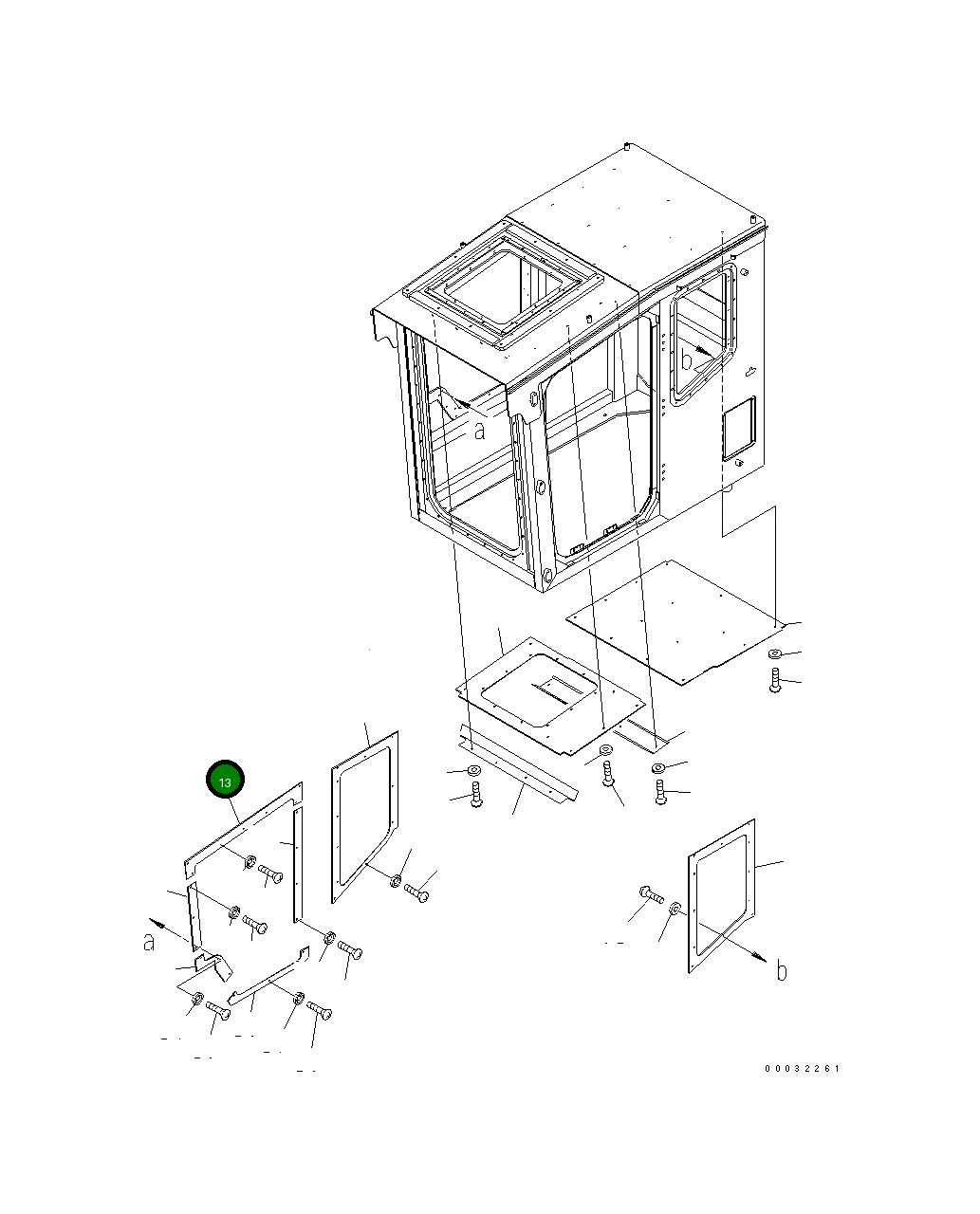 Крышка 207-54-89460 Komatsu