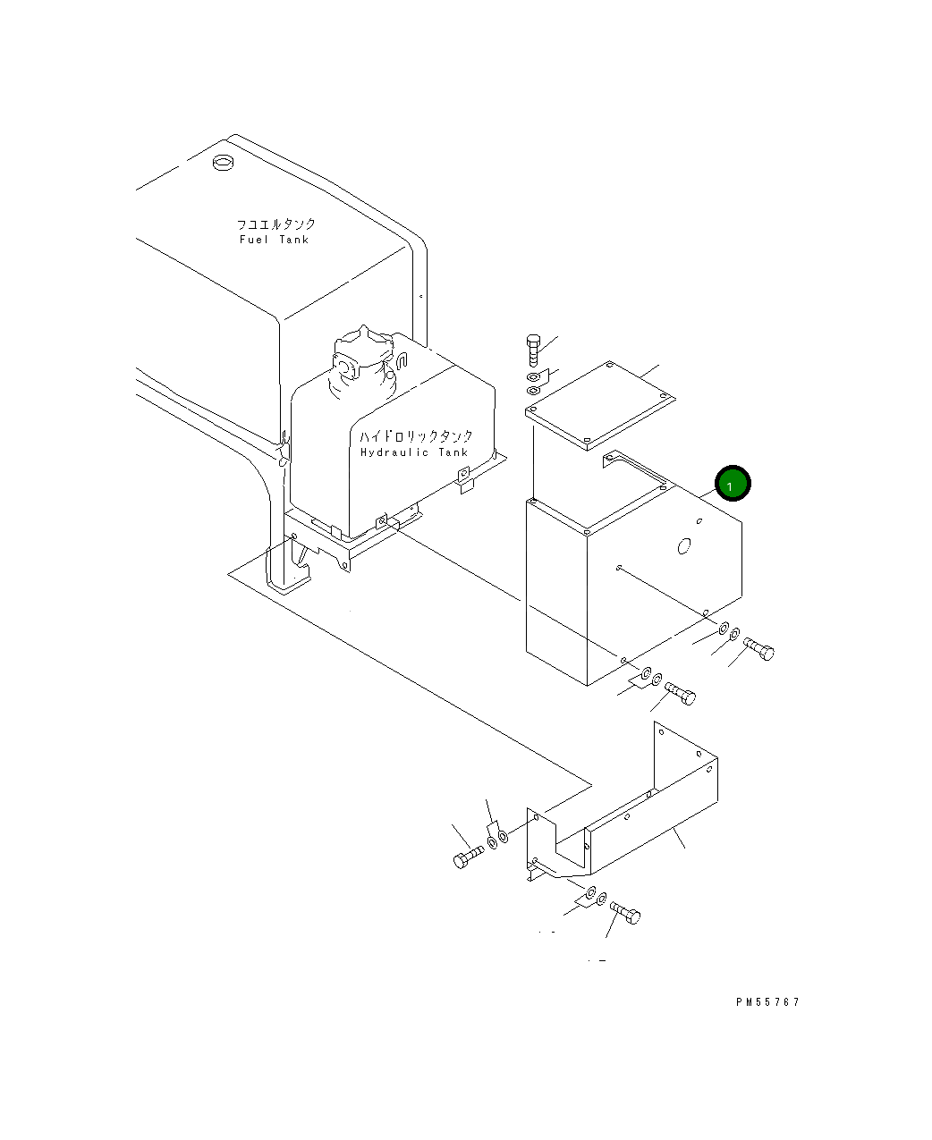 Крышка 234-54-48490 Komatsu