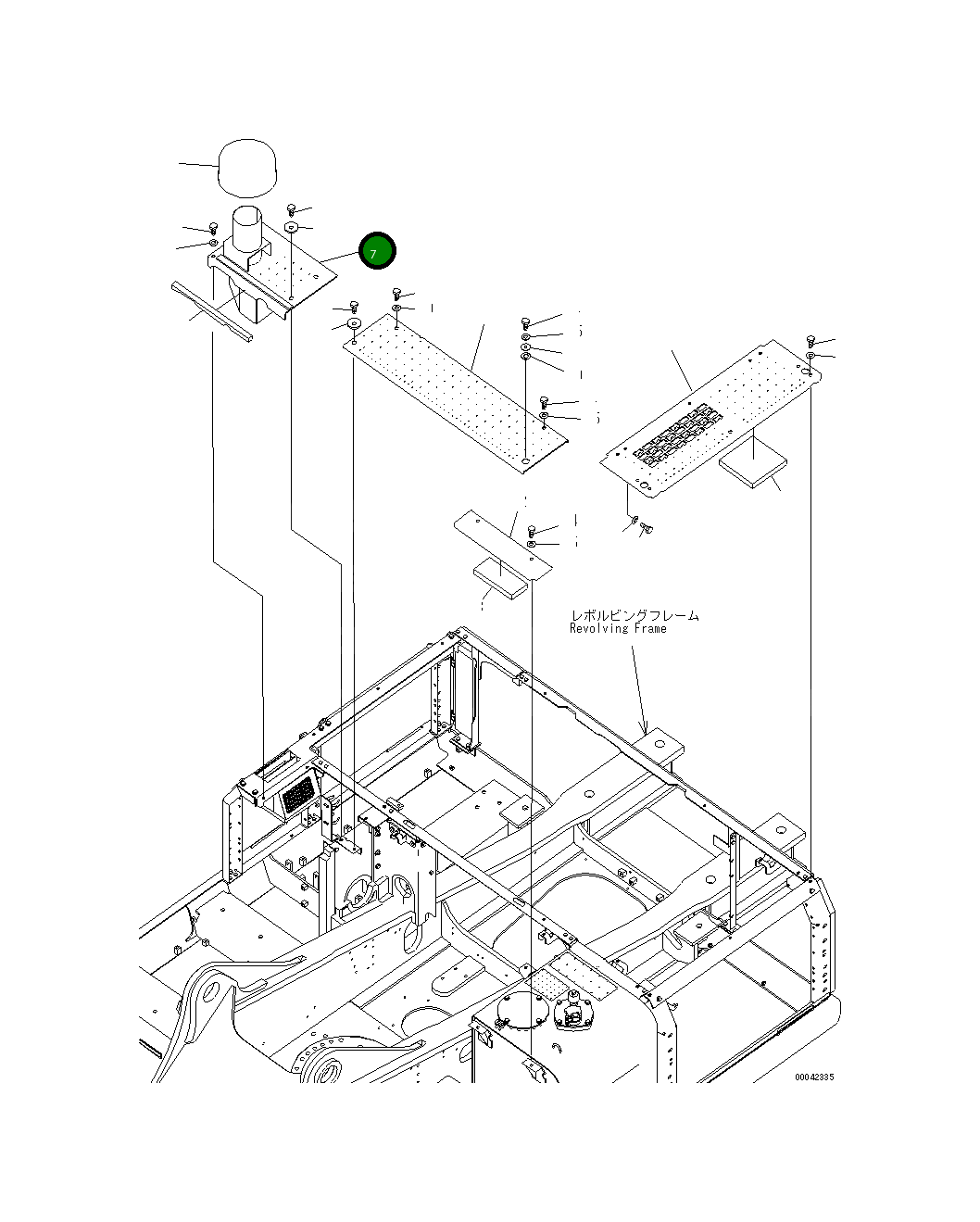 Крышка 208-54-76520 Komatsu