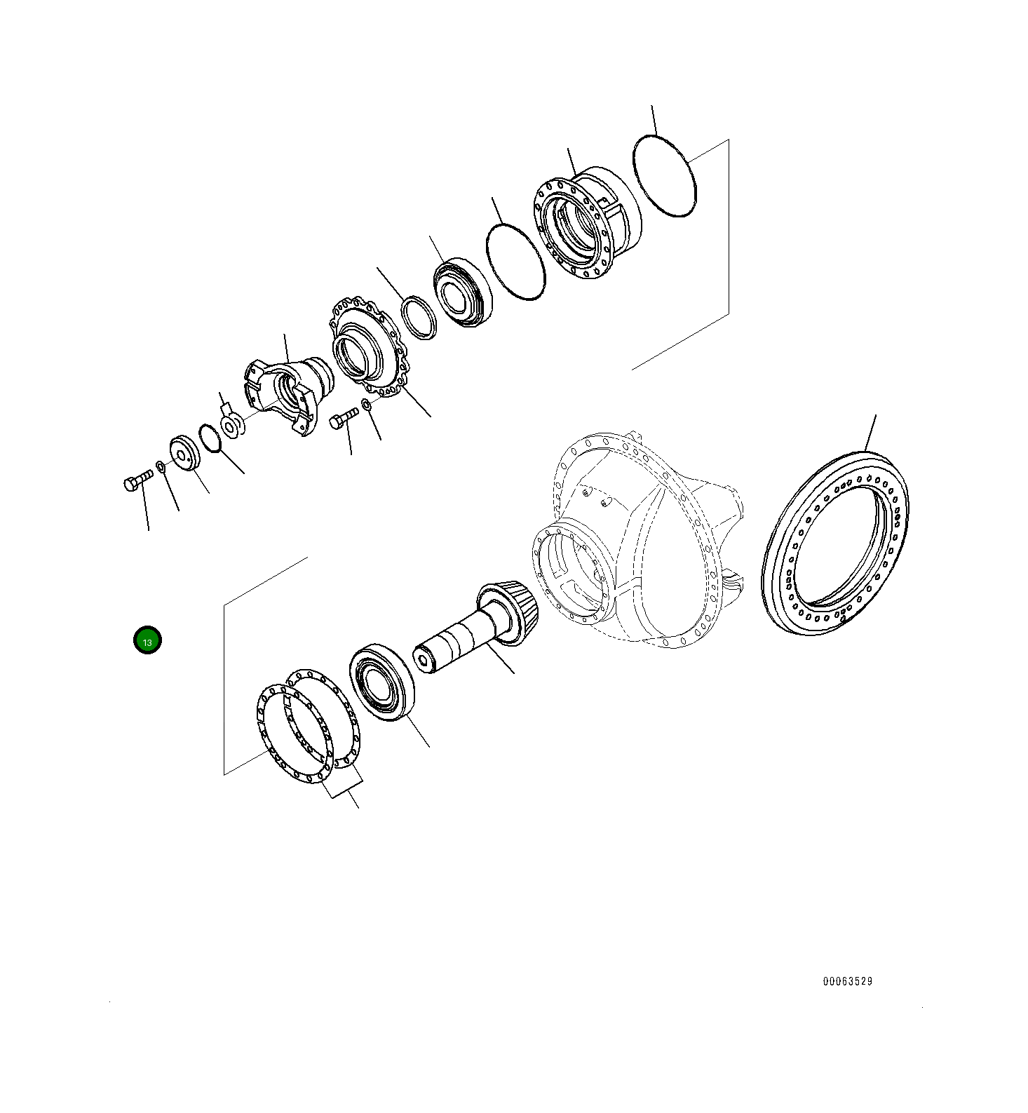 Болт 561-22-71951 Komatsu