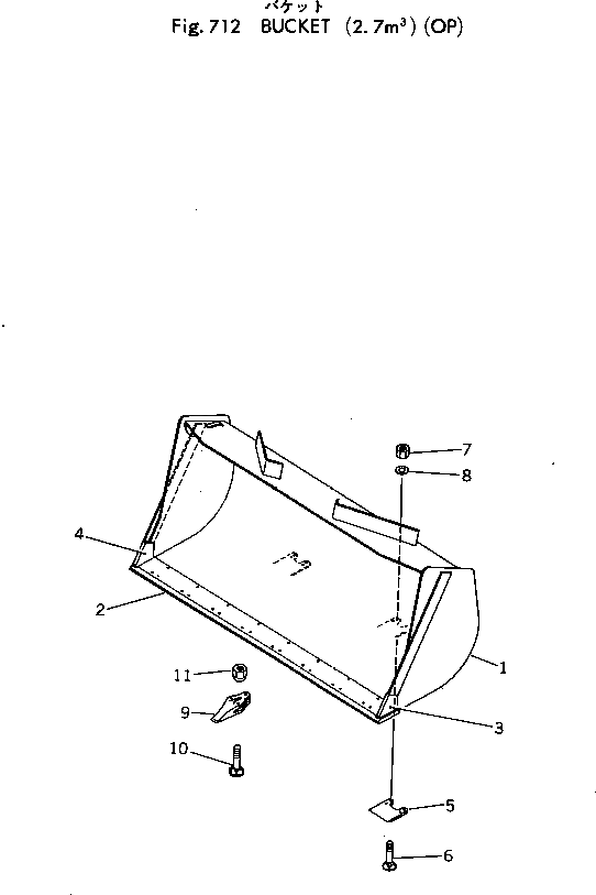 Болт 385-10070061  Komatsu