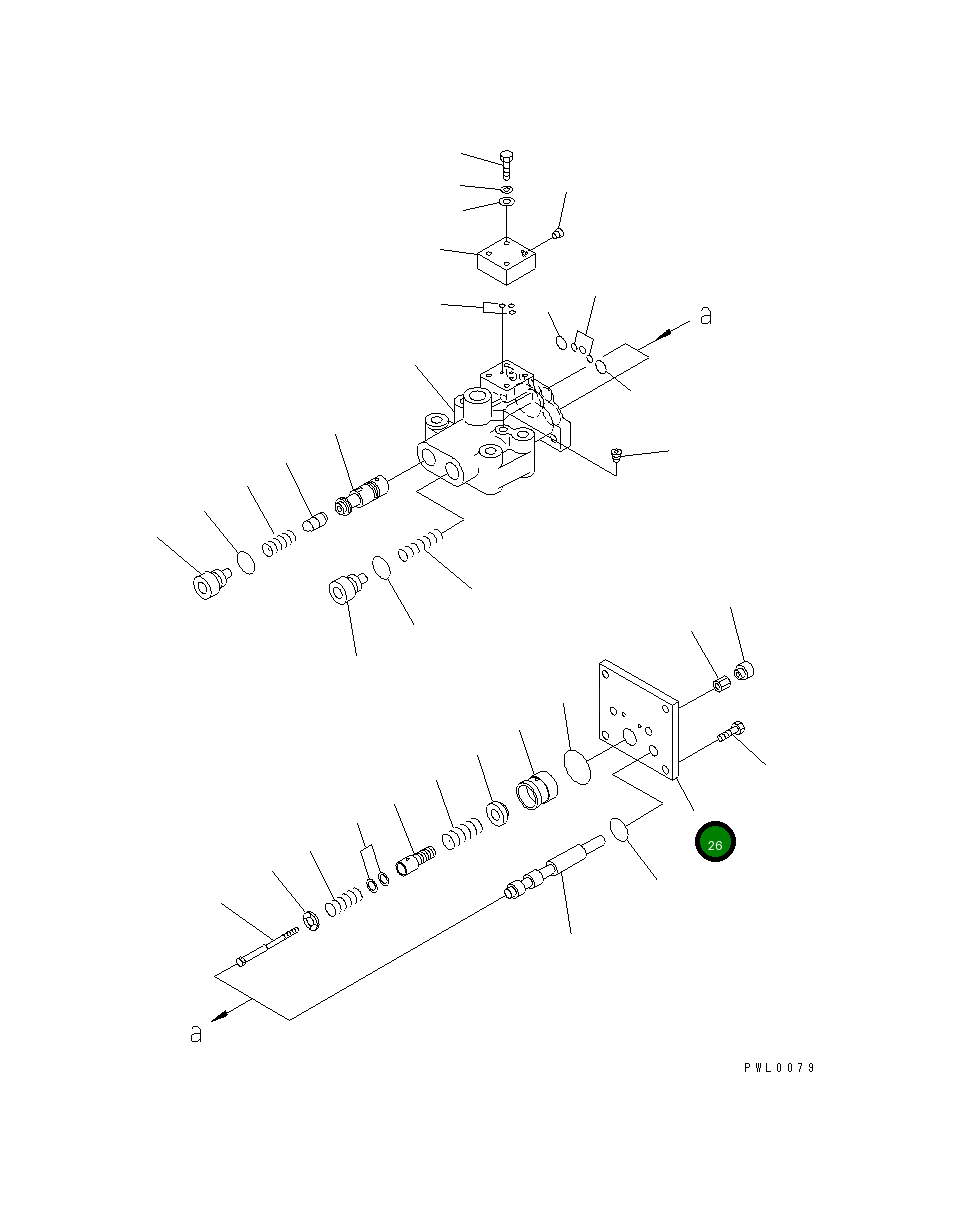 Крышка 17A-40-12180 Komatsu