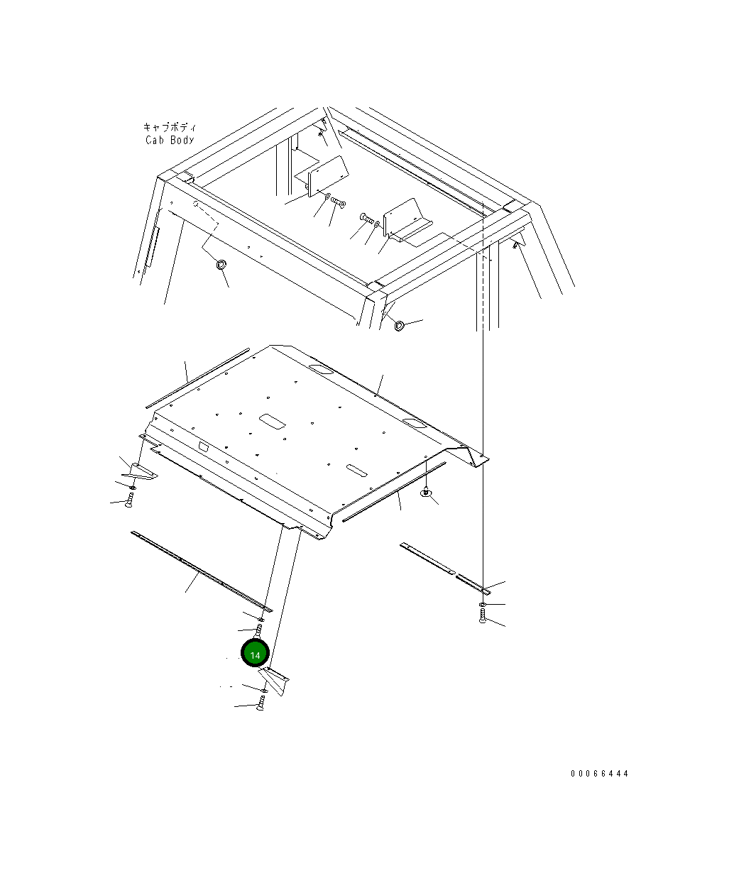 Крышка 561-54-83570  Komatsu